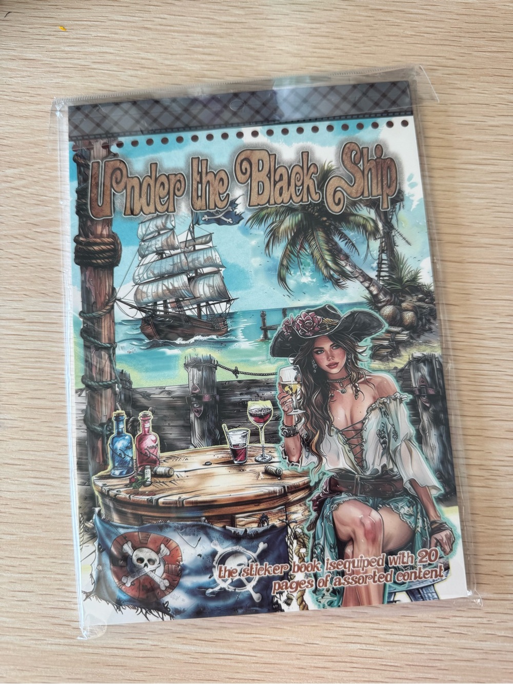 Under the Black Ship Pirate-Themed Sticker Book